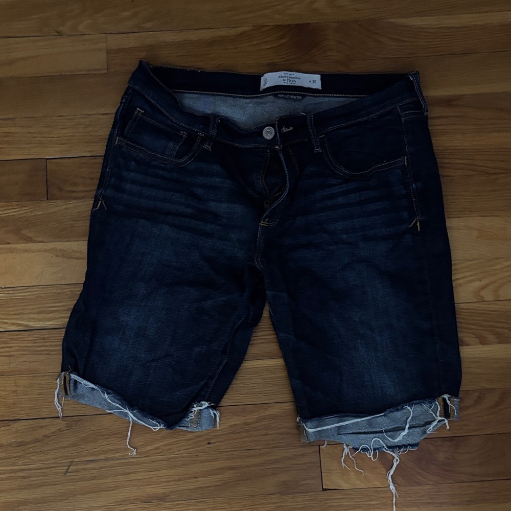 Abercrombie & Fitch Indigo Denim Shorts
